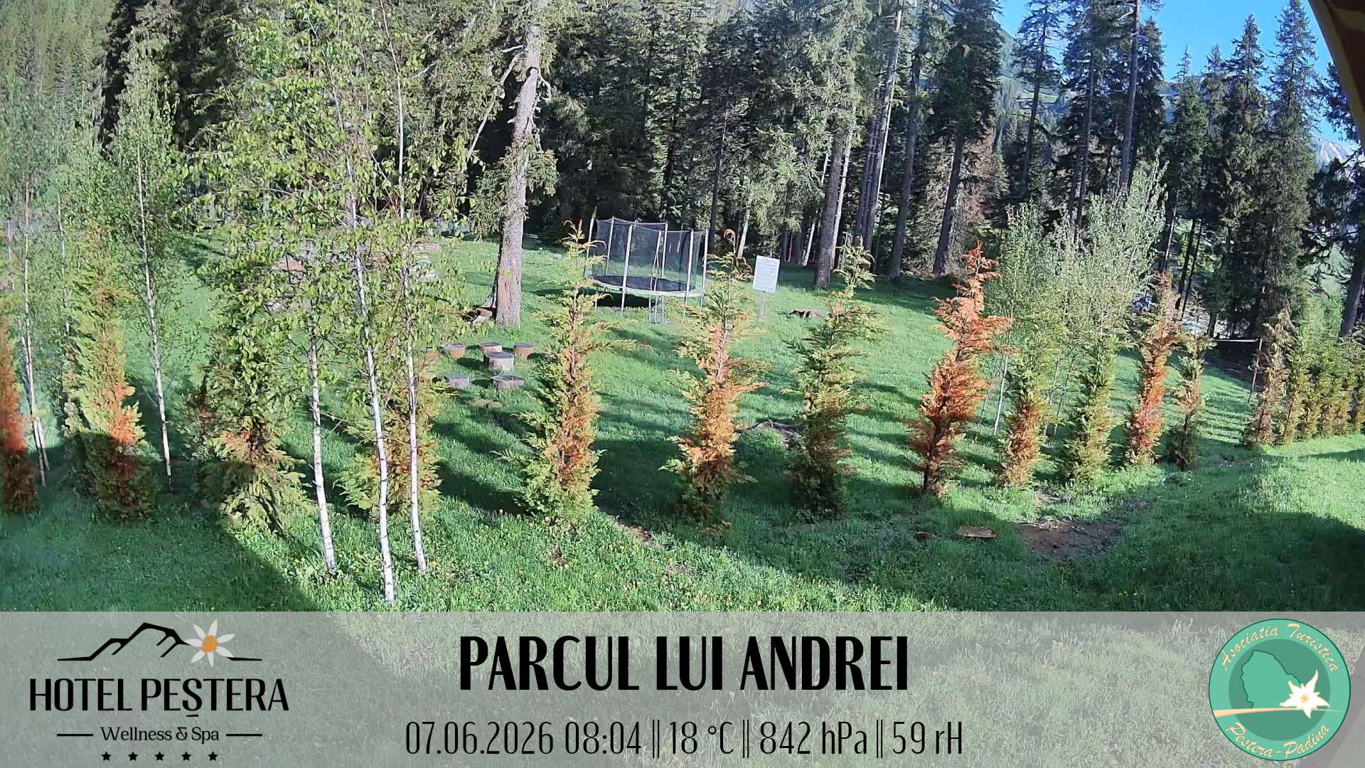 Imagine live Parcul lui Andrei, Hotel Peștera, Munții Bucegi