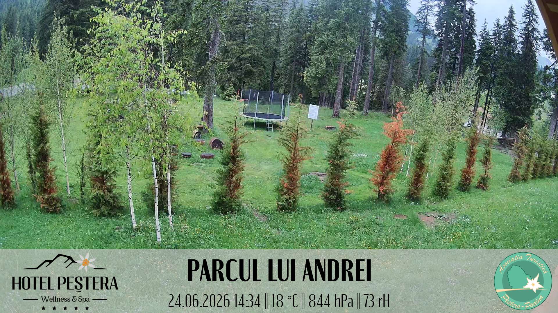 Imagine live Parcul lui Andrei, Hotel Peștera, Munții Bucegi