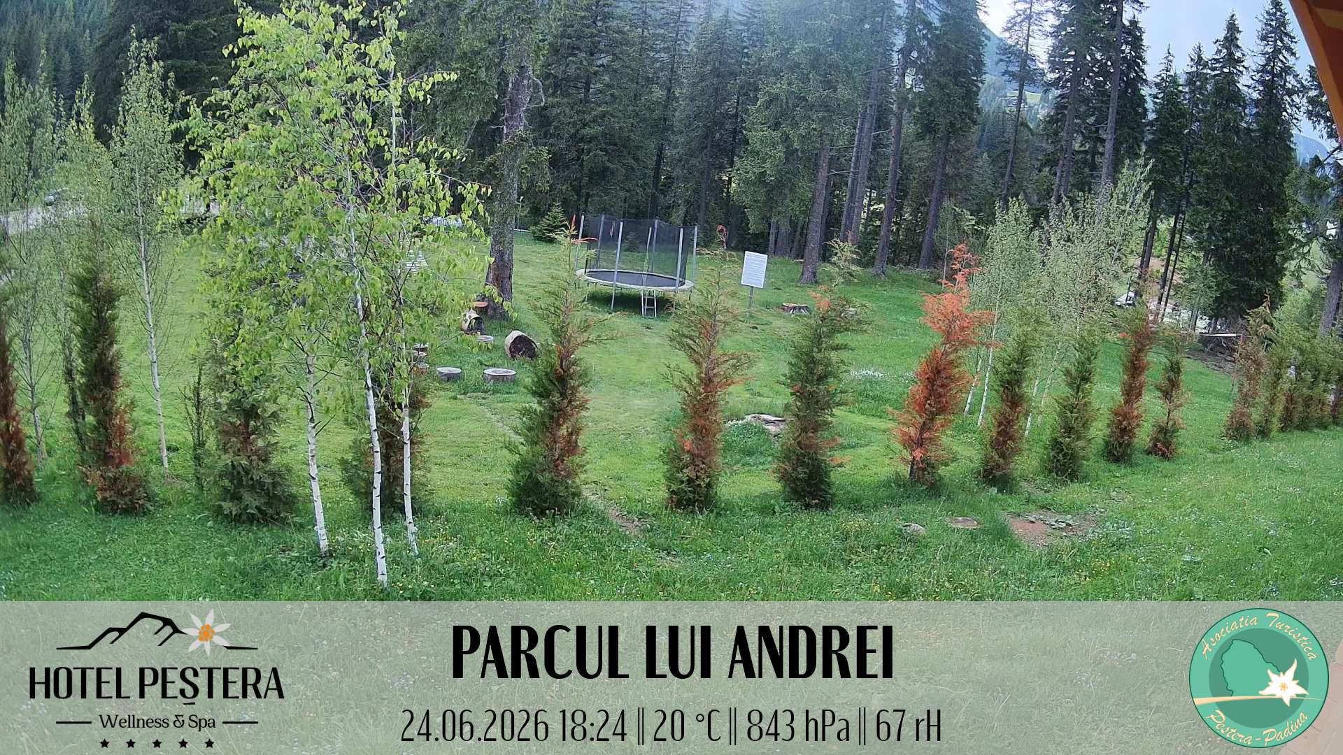 Imagine live Parcul lui Andrei, Hotel Peștera, Munții Bucegi