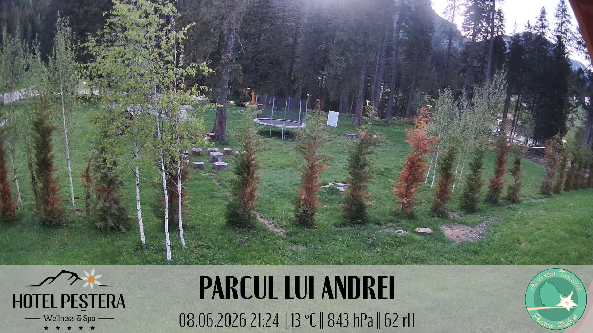 Imagine live Parcul lui Andrei, Hotel Peștera, Munții Bucegi