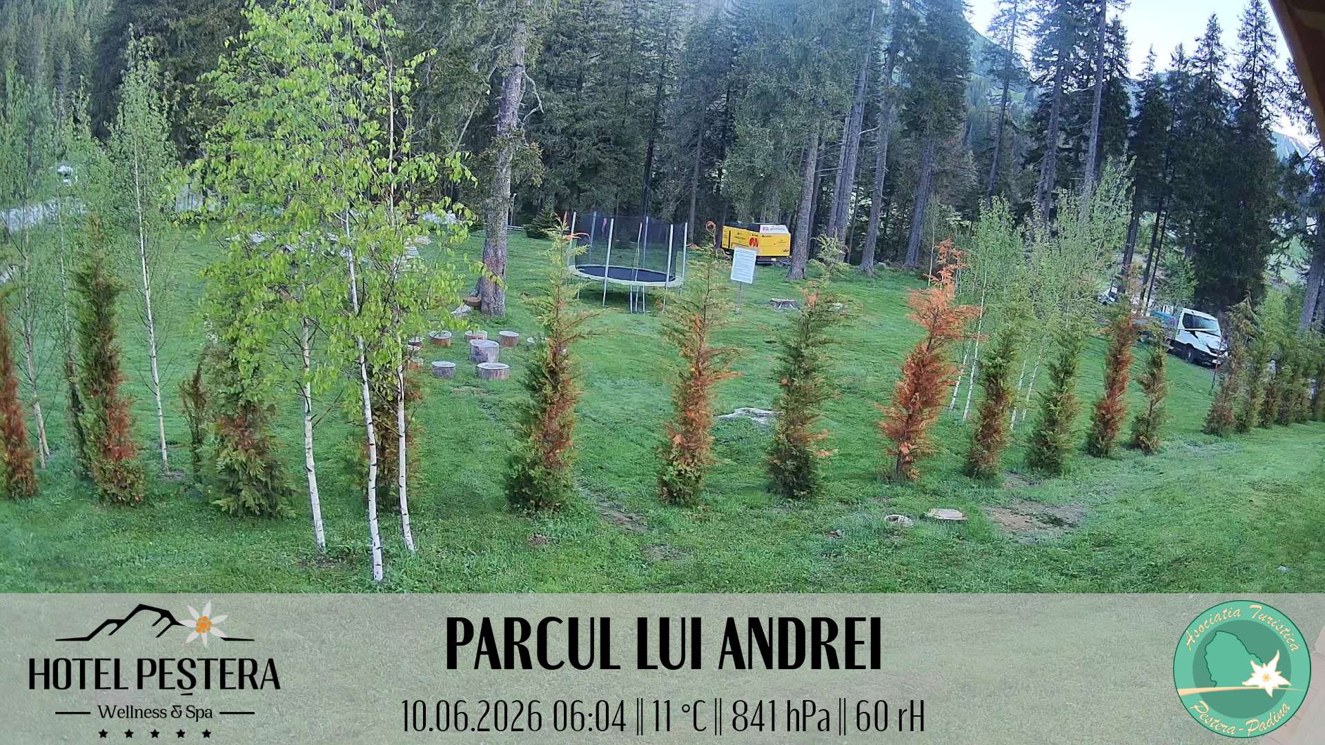 Imagine live Parcul lui Andrei, Hotel Peștera, Munții Bucegi