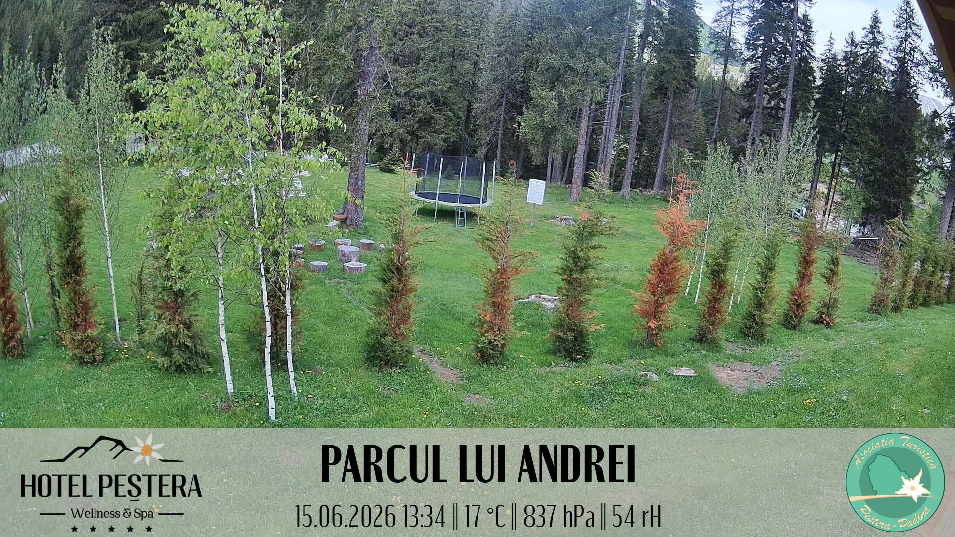 Imagine live Parcul lui Andrei, Hotel Peștera, Munții Bucegi