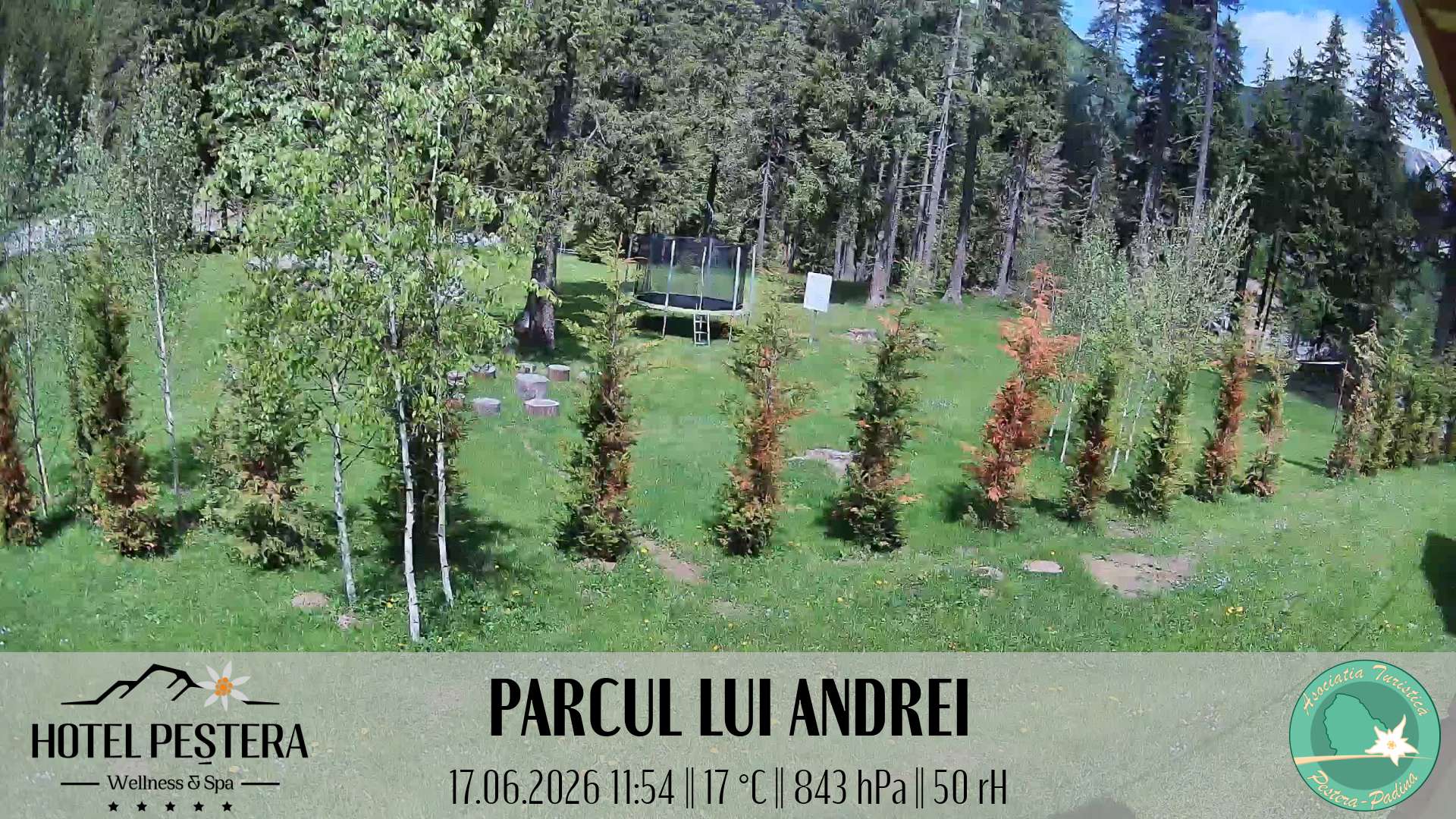 Imagine live Parcul lui Andrei, Hotel Peștera, Munții Bucegi