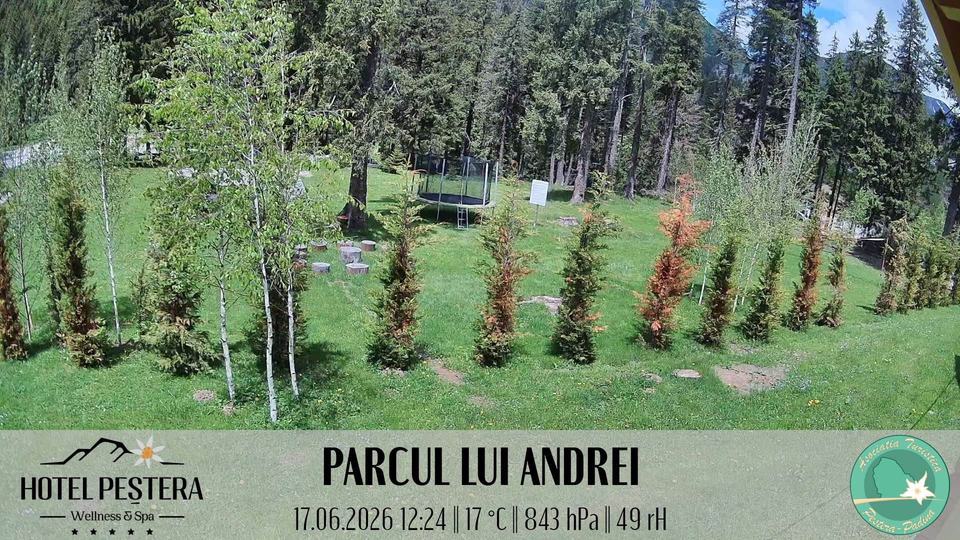 Imagine live Parcul lui Andrei, Hotel Peștera, Munții Bucegi
