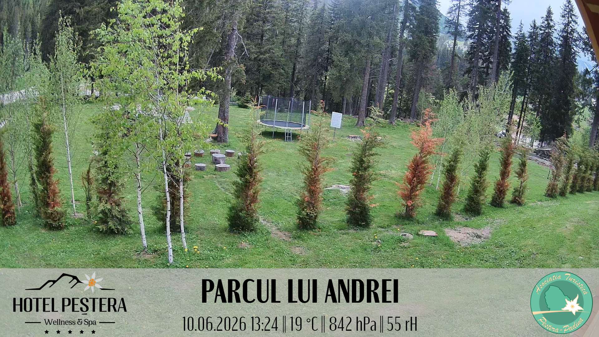 Imagine live Parcul lui Andrei, Hotel Peștera, Munții Bucegi
