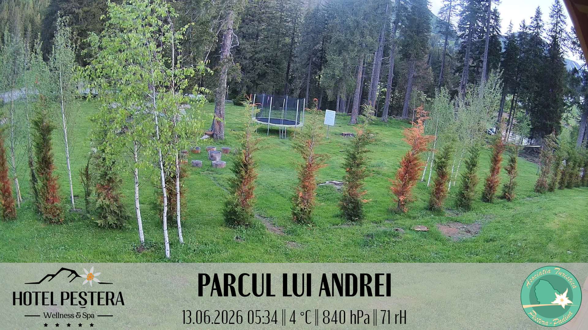 Imagine live Parcul lui Andrei, Hotel Peștera, Munții Bucegi
