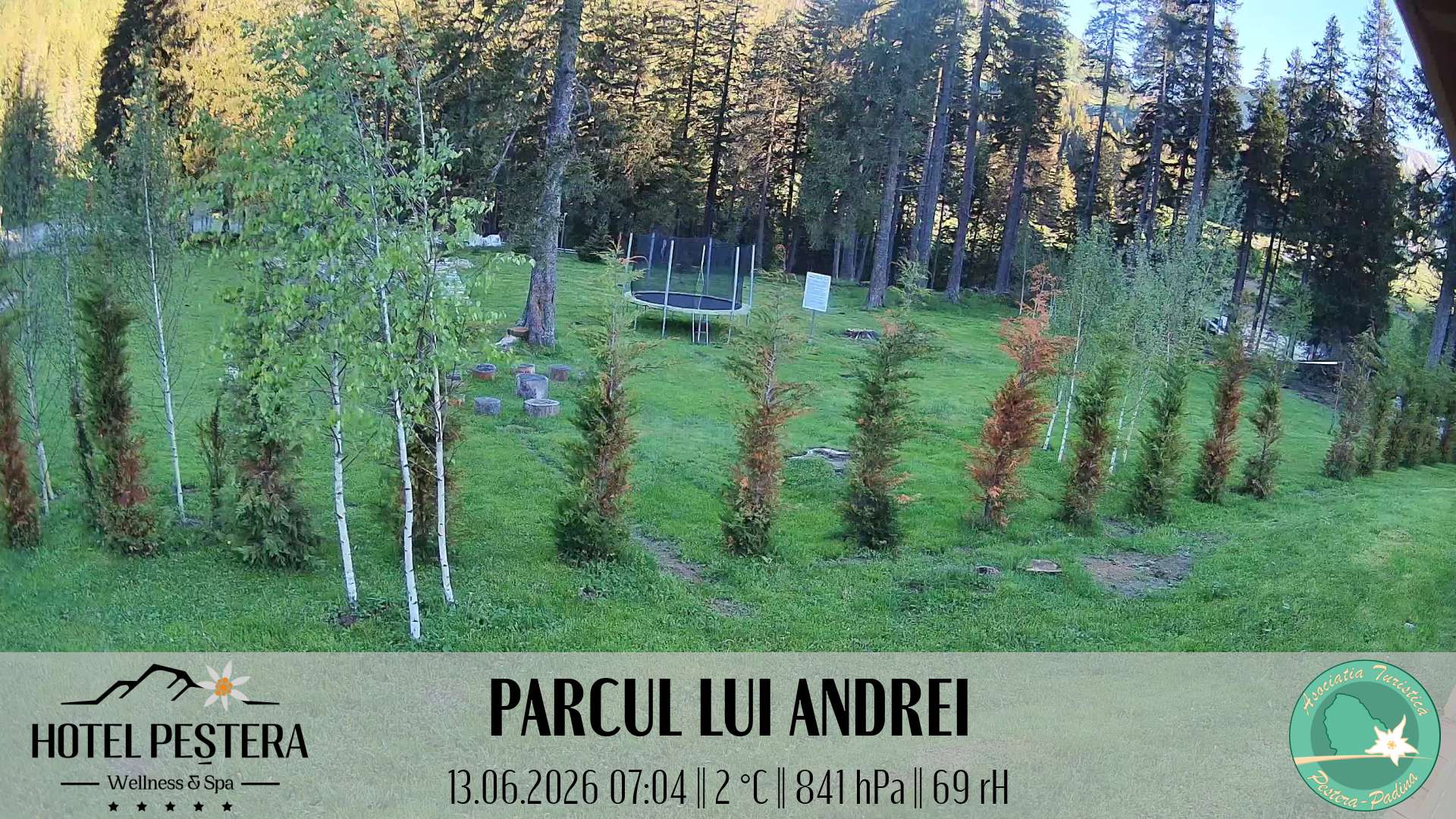 Imagine live Parcul lui Andrei, Hotel Peștera, Munții Bucegi