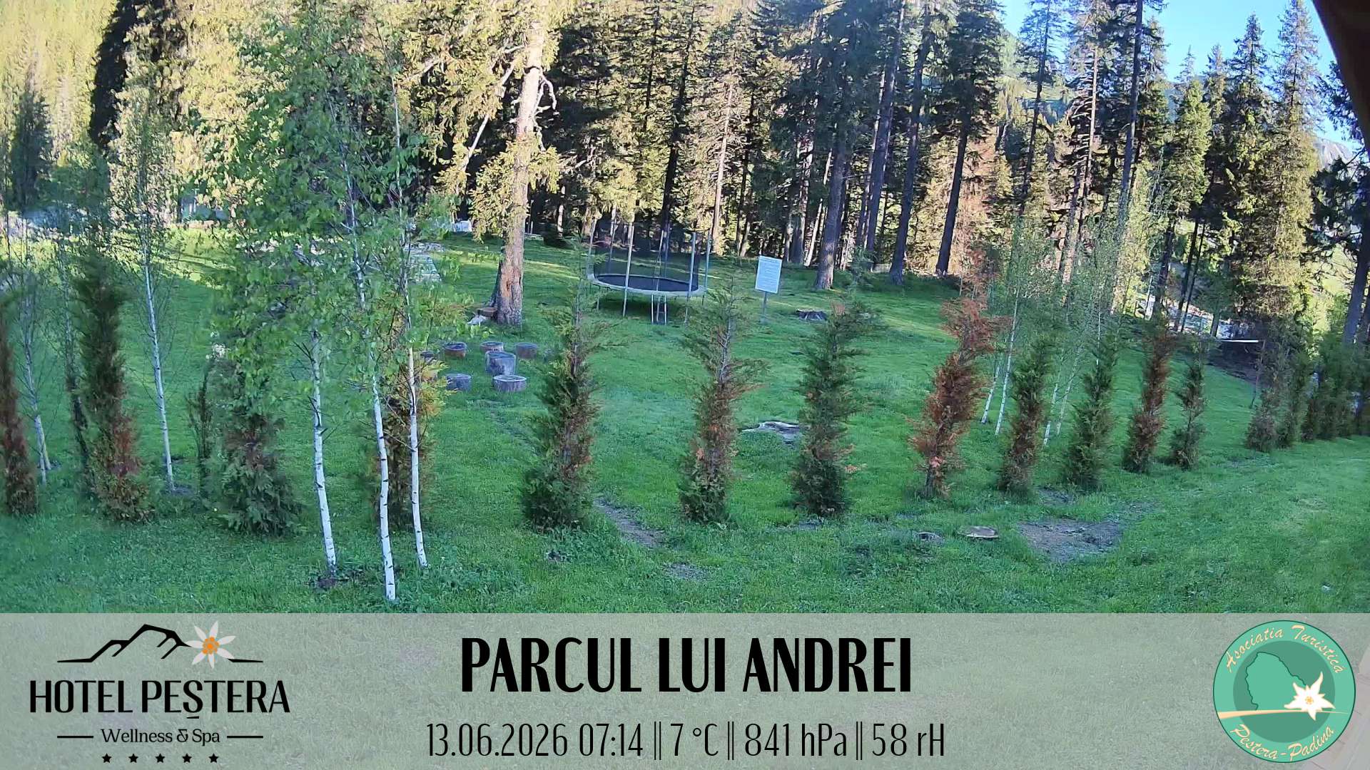 Imagine live Parcul lui Andrei, Hotel Peștera, Munții Bucegi