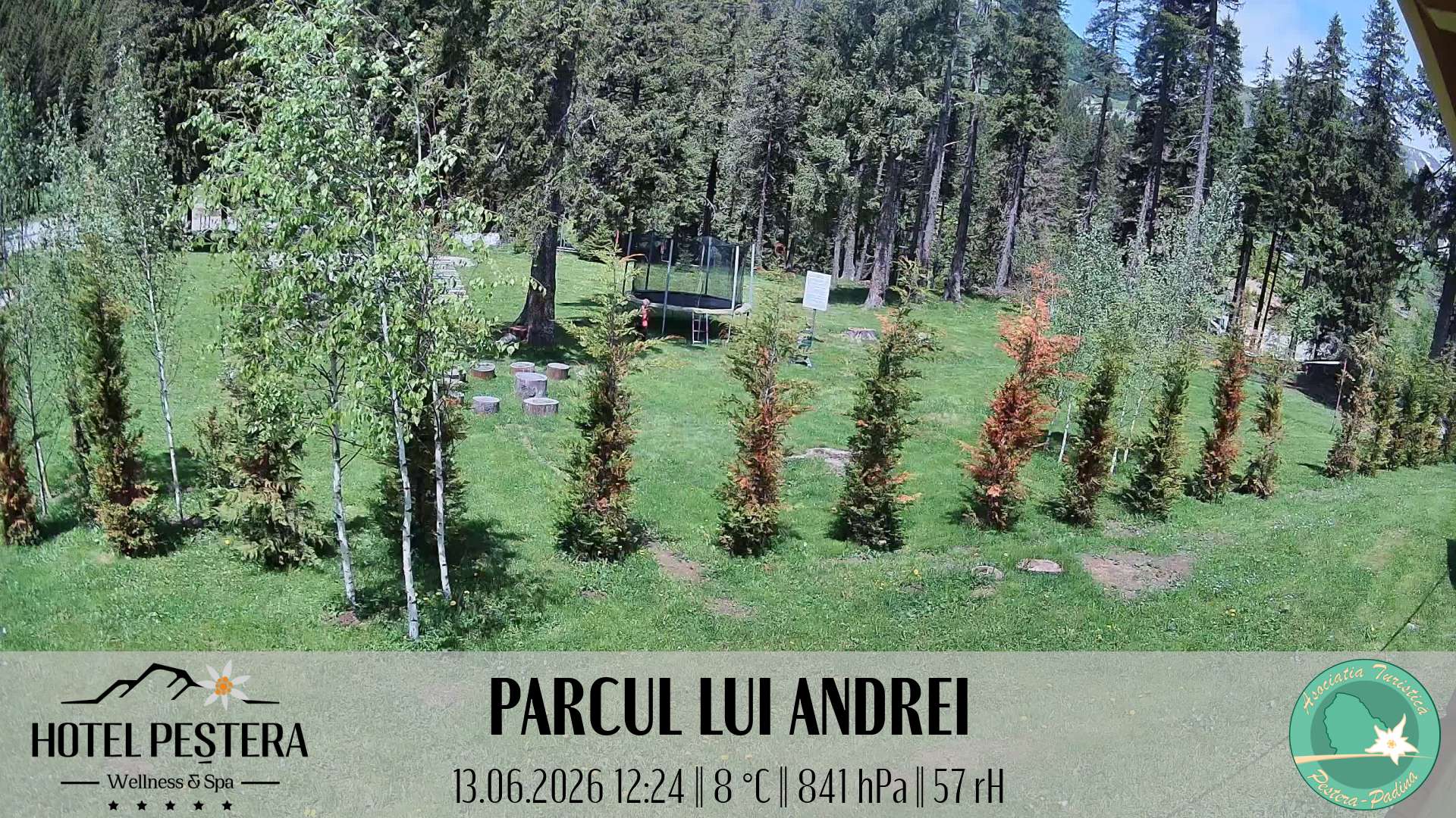 Imagine live Parcul lui Andrei, Hotel Peștera, Munții Bucegi