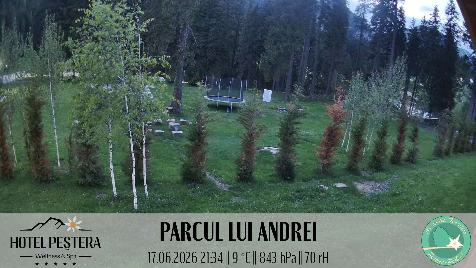 Imagine live Parcul lui Andrei, Hotel Peștera, Munții Bucegi