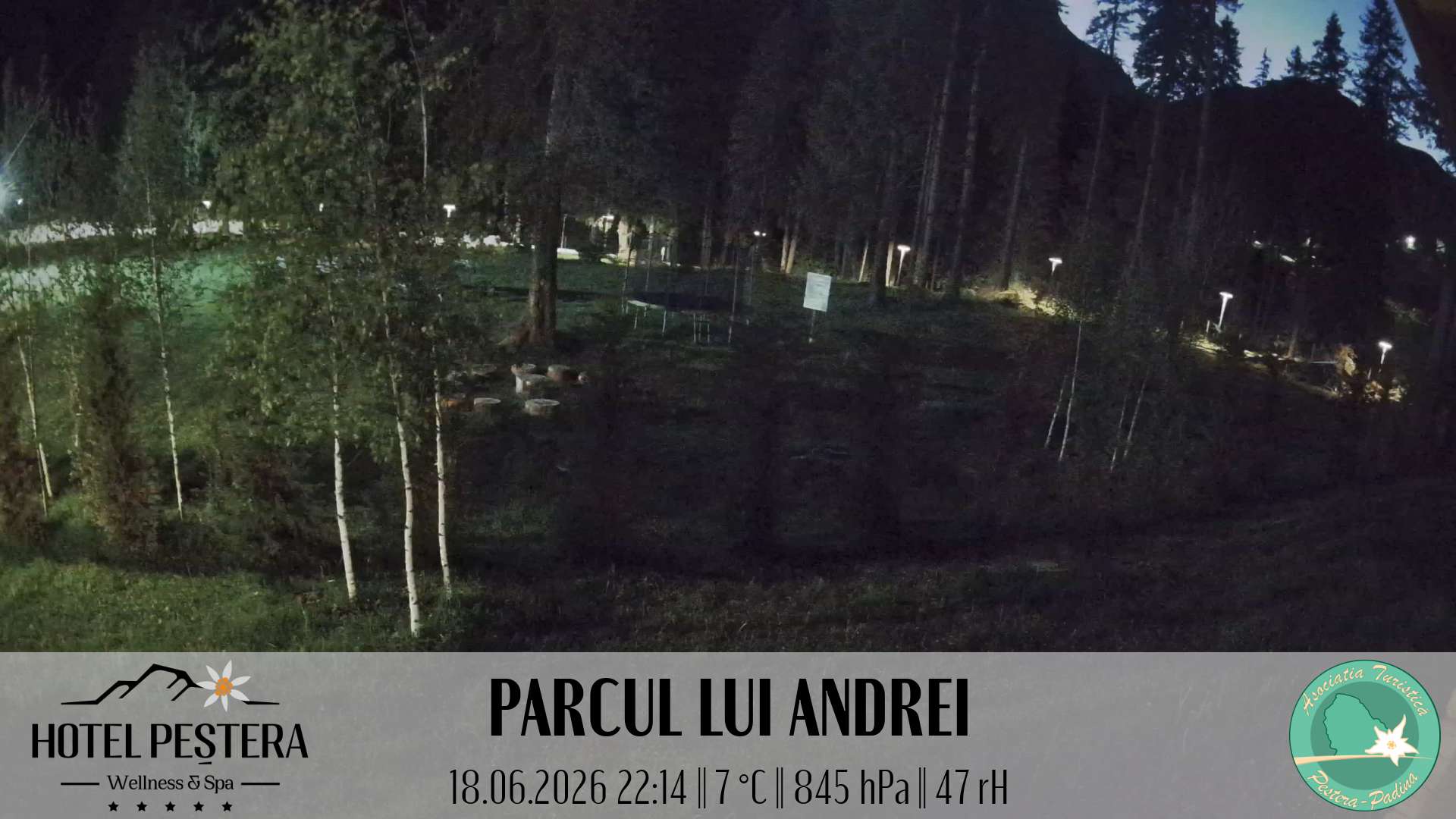 Imagine live Parcul lui Andrei, Hotel Peștera, Munții Bucegi