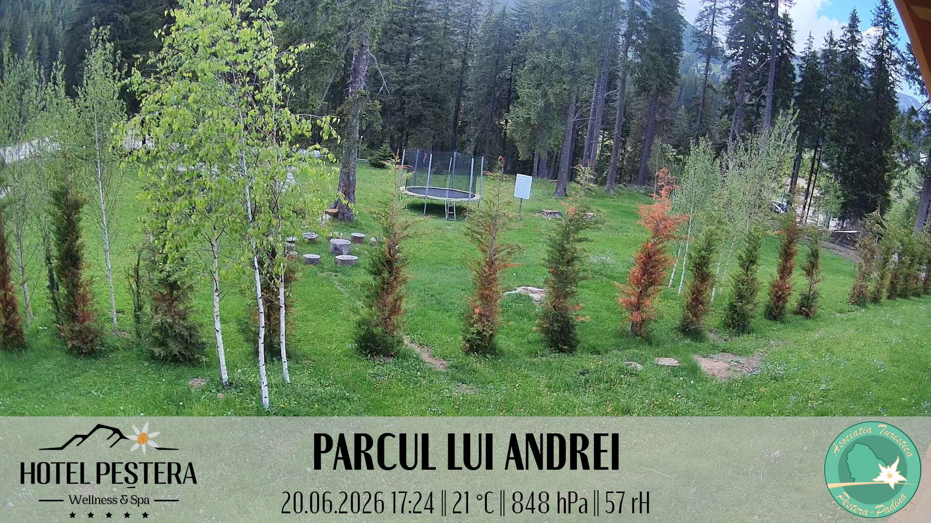 Imagine live Parcul lui Andrei, Hotel Peștera, Munții Bucegi