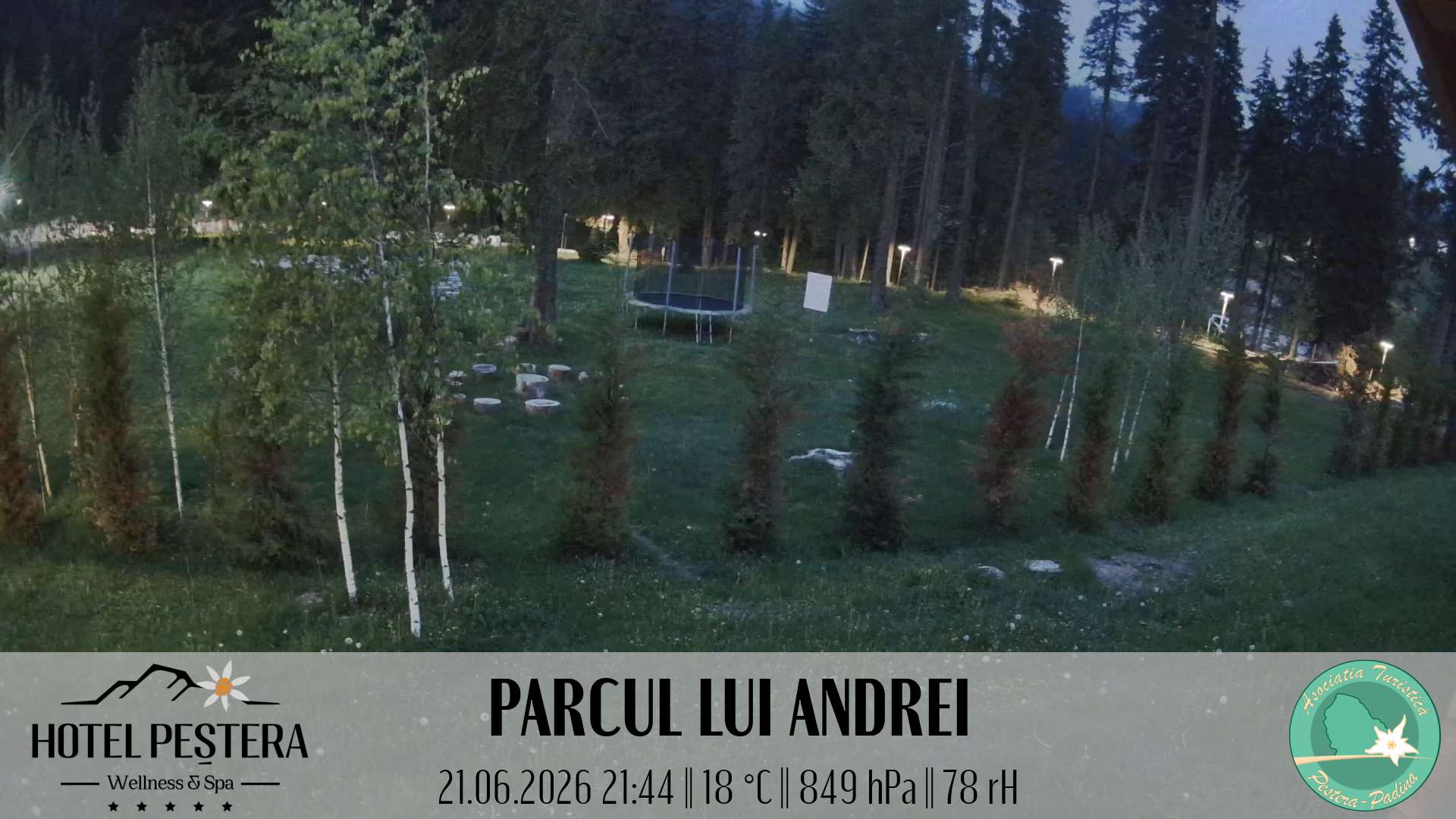 Imagine live Parcul lui Andrei, Hotel Peștera, Munții Bucegi