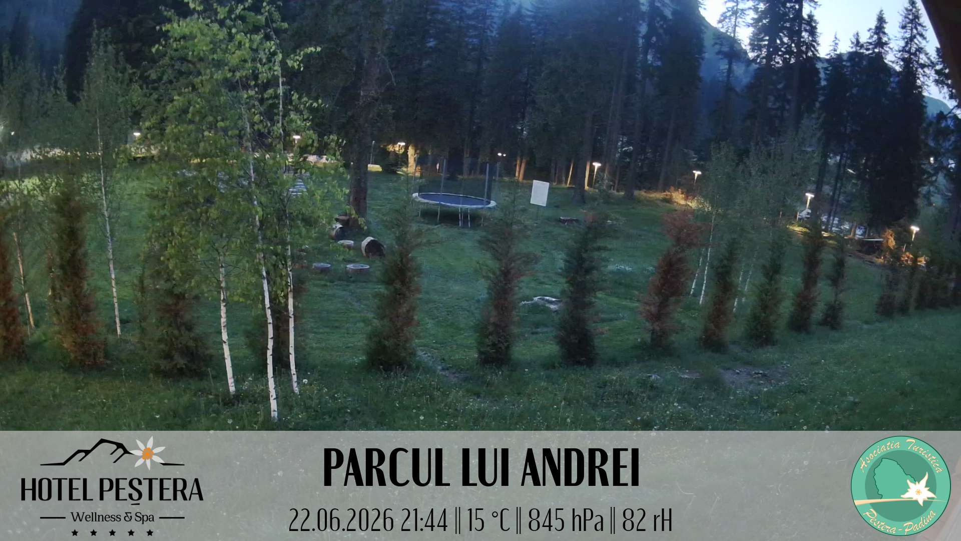 Imagine live Parcul lui Andrei, Hotel Peștera, Munții Bucegi