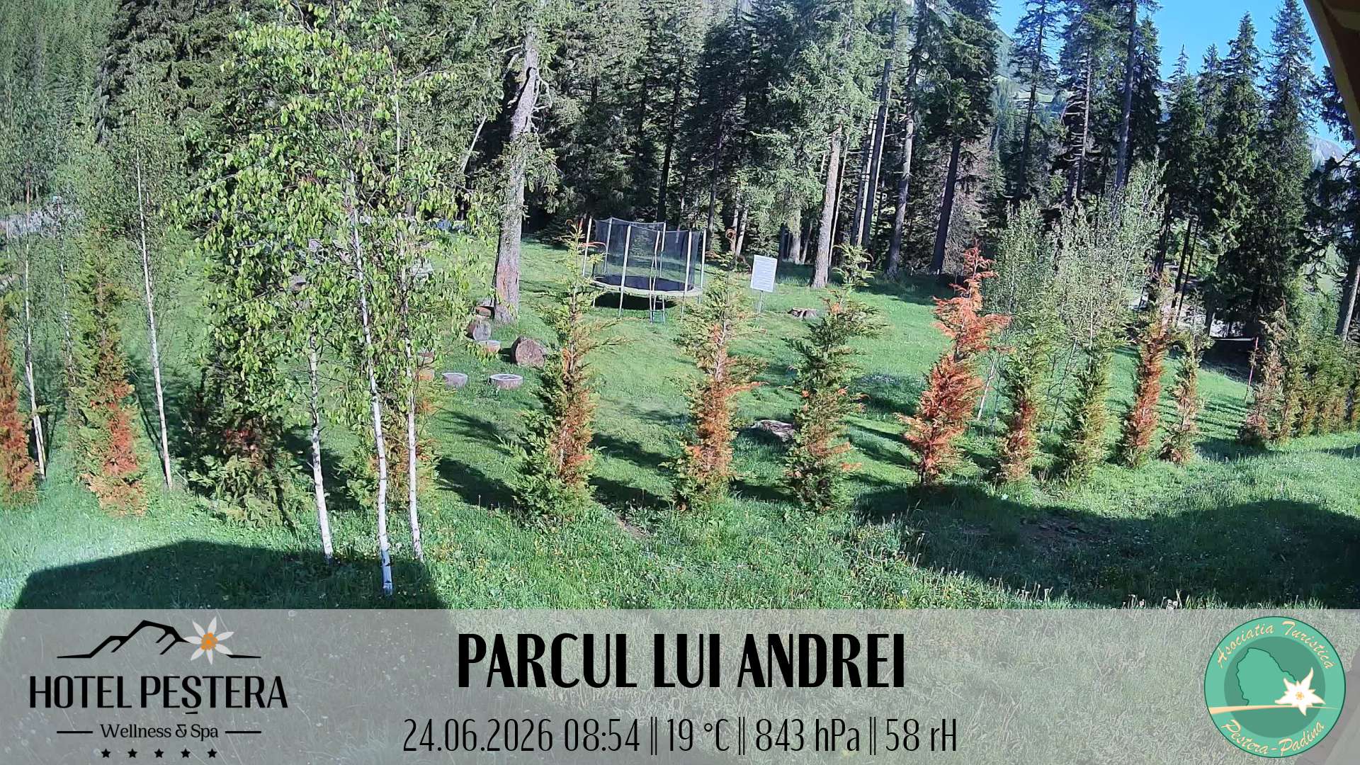 Imagine live Parcul lui Andrei, Hotel Peștera, Munții Bucegi