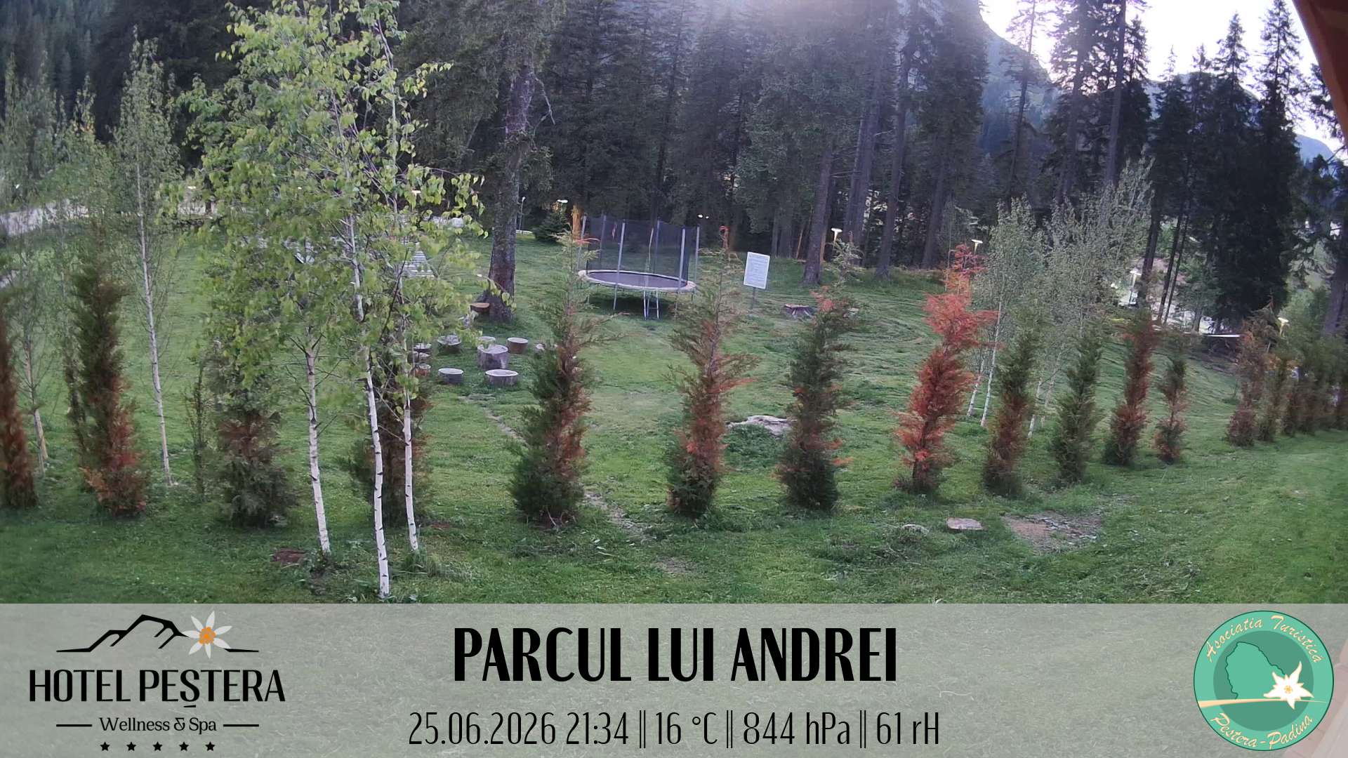 Imagine live Parcul lui Andrei, Hotel Peștera, Munții Bucegi