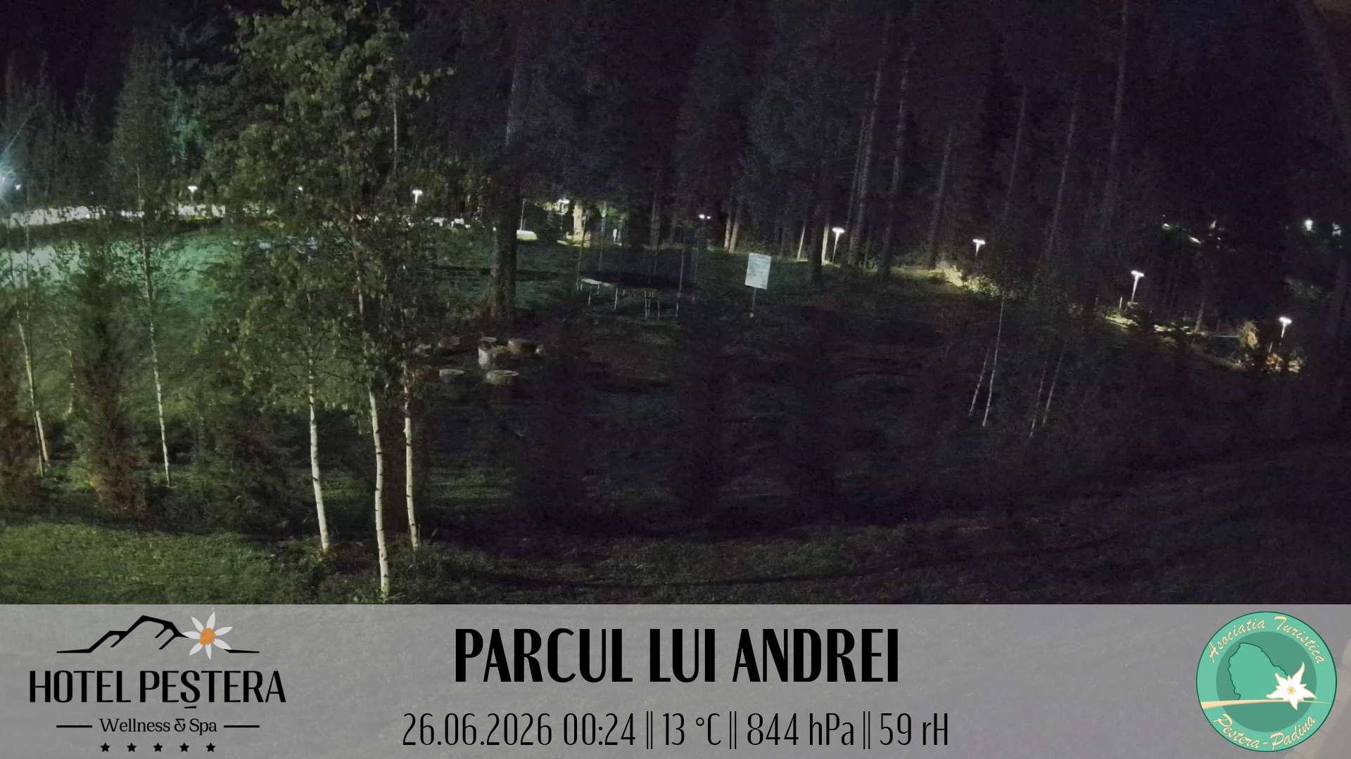 Imagine live Parcul lui Andrei, Hotel Peștera, Munții Bucegi