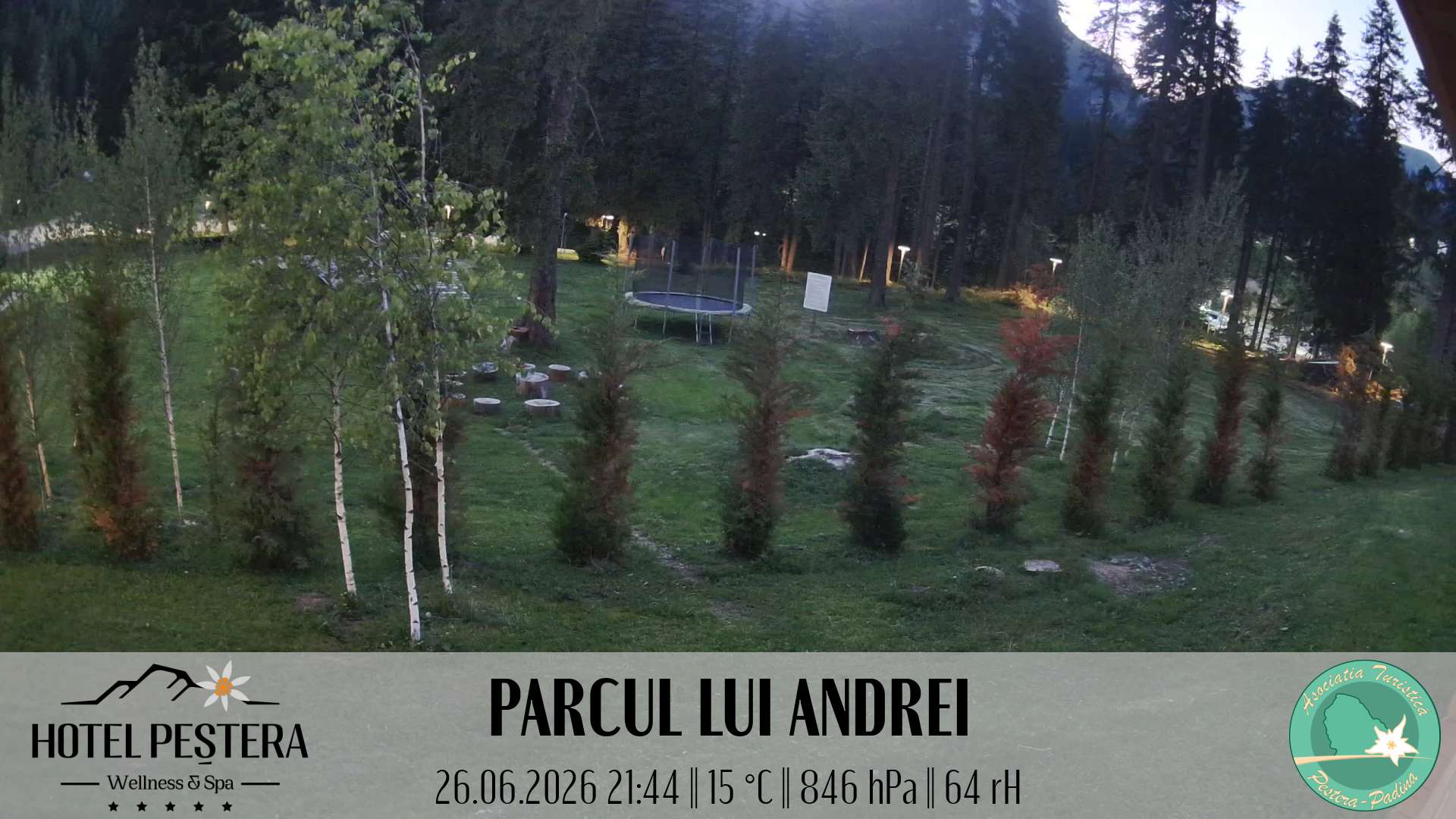 Imagine live Parcul lui Andrei, Hotel Peștera, Munții Bucegi