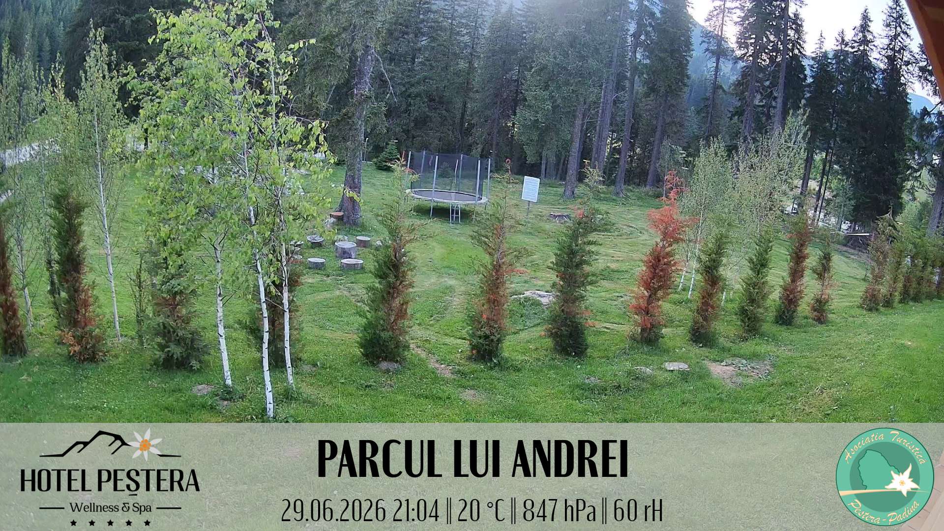 Imagine live Parcul lui Andrei, Hotel Peștera, Munții Bucegi