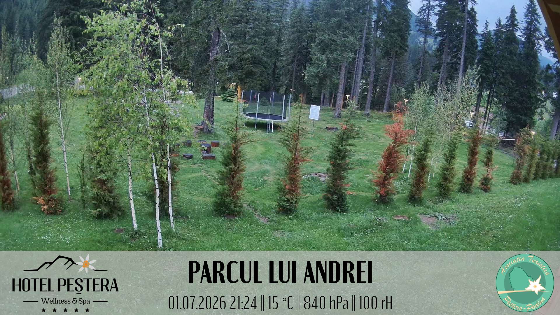 Imagine live Parcul lui Andrei, Hotel Peștera, Munții Bucegi